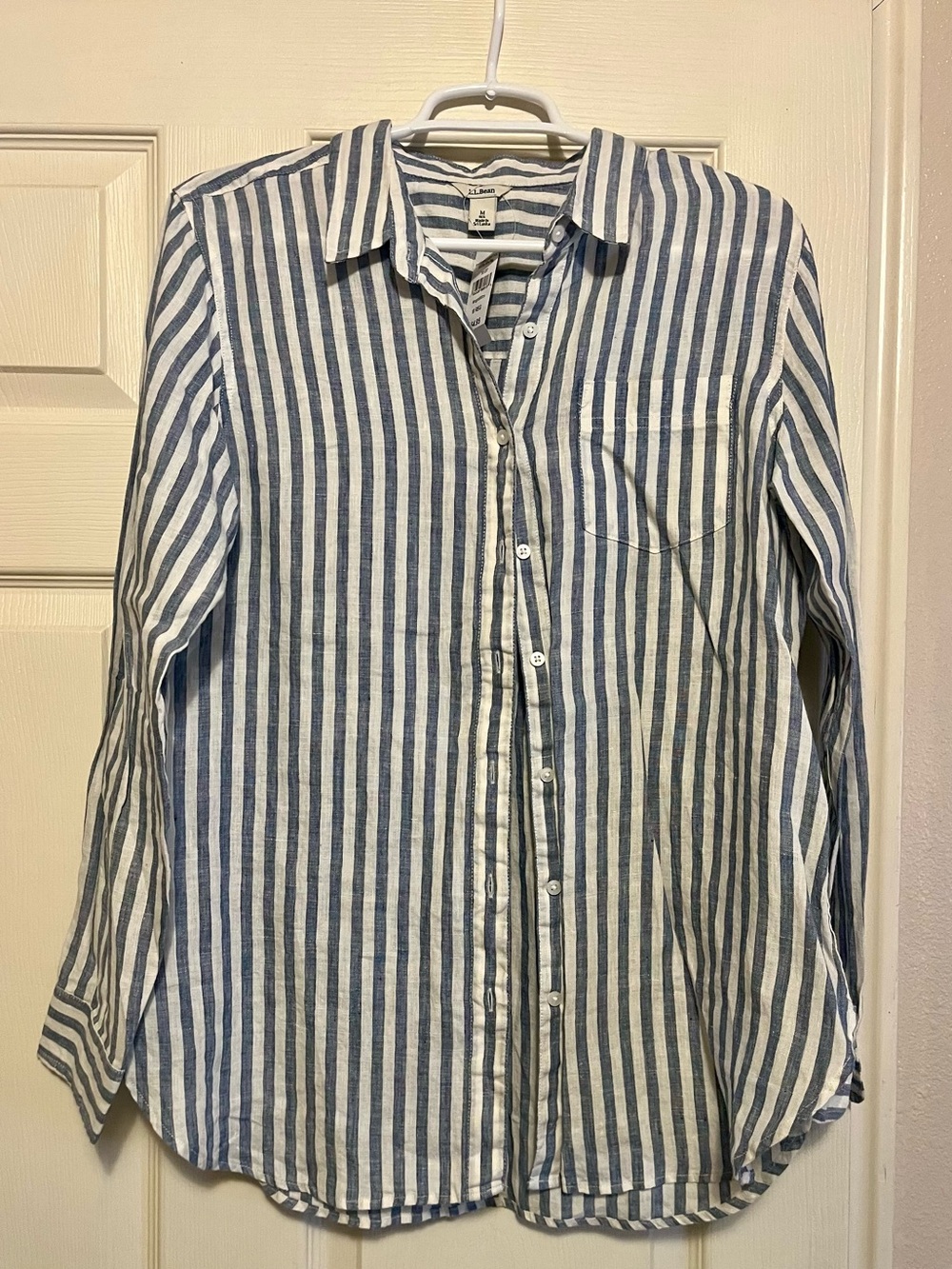 LL Bean linen button down
